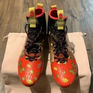 Under Armour Money “VEGAS JACKPOT”Football Cleats Custom Screen Printing - Get your Screen Printing Service main image 3